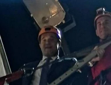 «Διασώστης» έγινε στη ΔΕΘ ο Άδωνις Γεωργιάδης (φώτο)